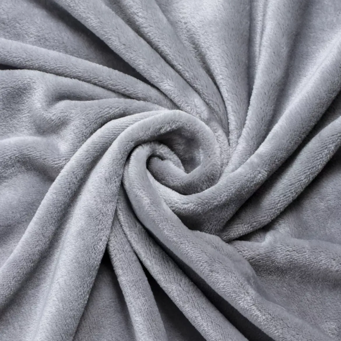 Plaid morbida in flanella (130 x 180 cm) Didou Grigio chiaro