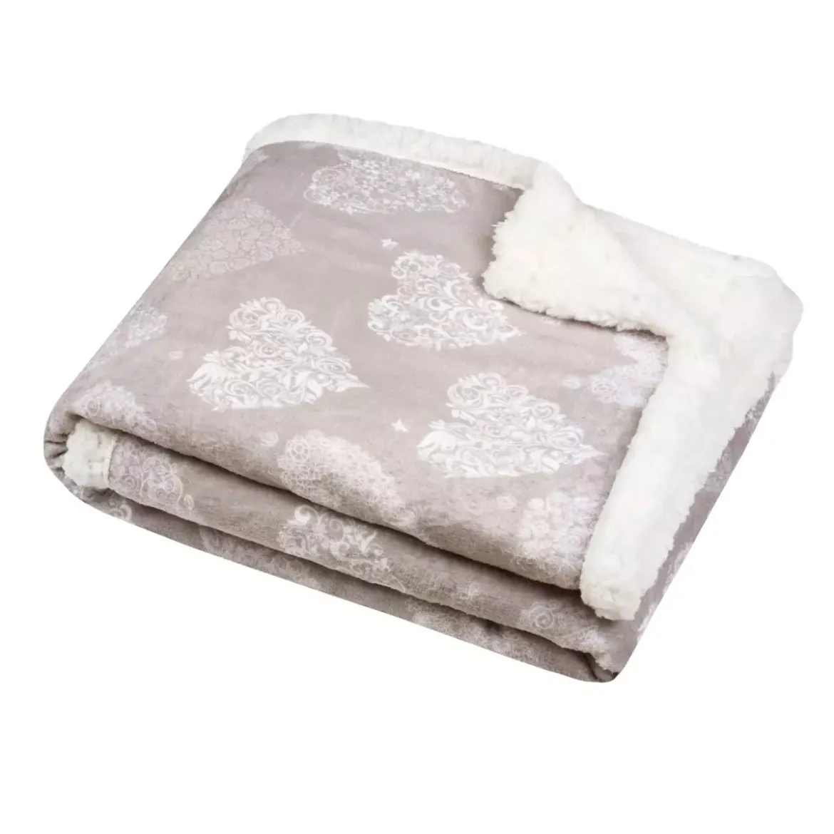 Plaid morbido (160 cm) Adelaïde Beige