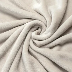Plaid morbido flanella (125 x 150 cm) Didou Beige greige