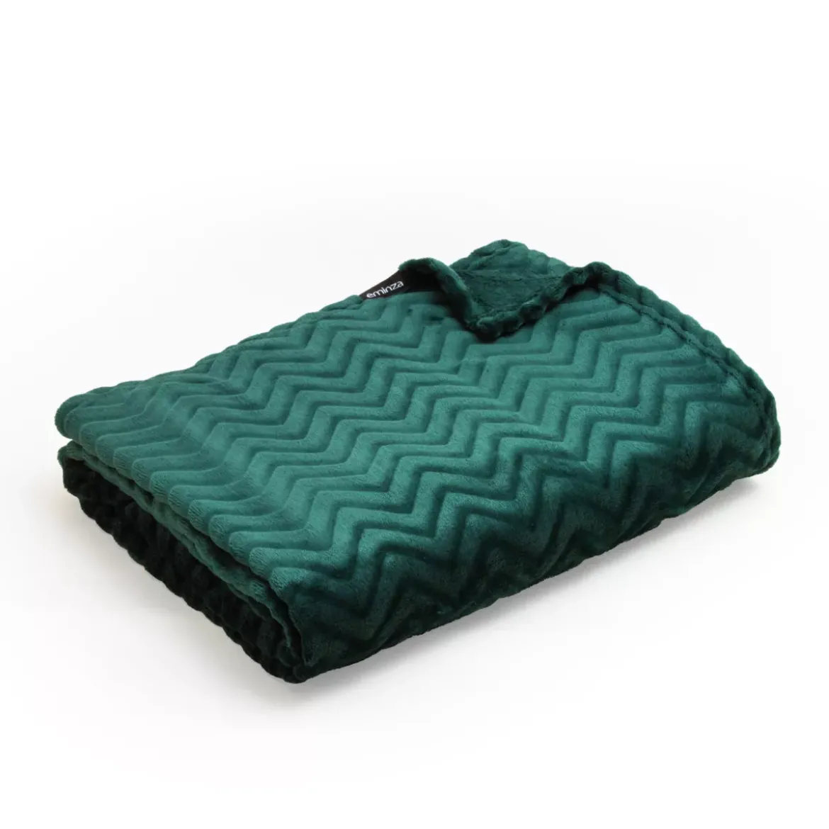 Plaid morbido flanella (125 x 150 cm) Zag Verde