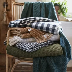 Plaid per divani in materiale riciclato (220 cm) Gabin Verde timo