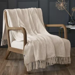 Plaid cotone (130 x 160 cm) Sixtine Beige