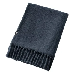 Plaid cotone (130 x 160 cm) Sixtine Blu notte