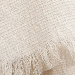 Plaid in cotone a nido d'ape (180 x 220 cm) Eva Tortora