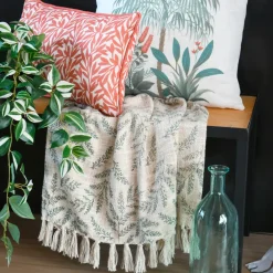 Plaid in cotone (125 x 150 cm) Antillia Verde