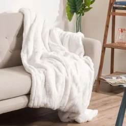 Plaid morbido (230 cm) Manoir Bianco
