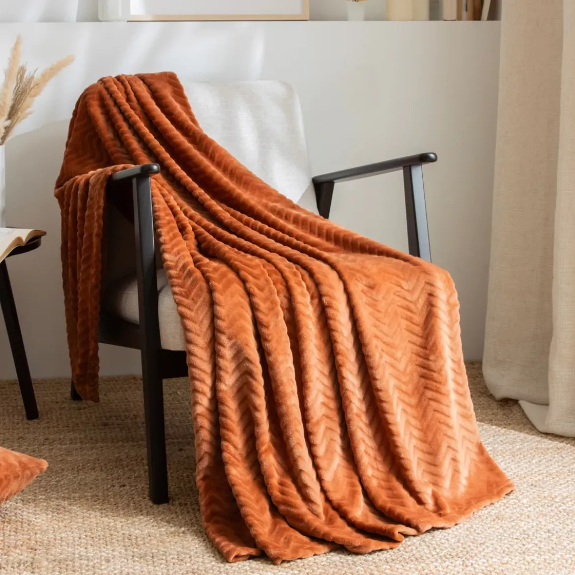 Plaid morbido flanella (125 x 150 cm) Zag Rame