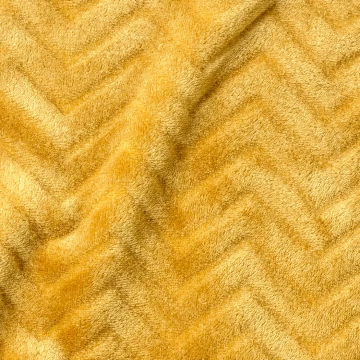 Plaid morbido in flanella (125 x 150 cm) Zag Giallo senape