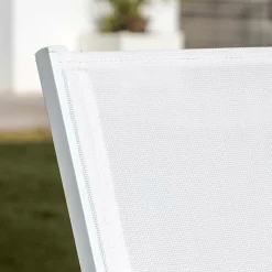 Poltrona da giardino impilabile in alluminio Murano Bianco sporco - Svuotamento magazzino
