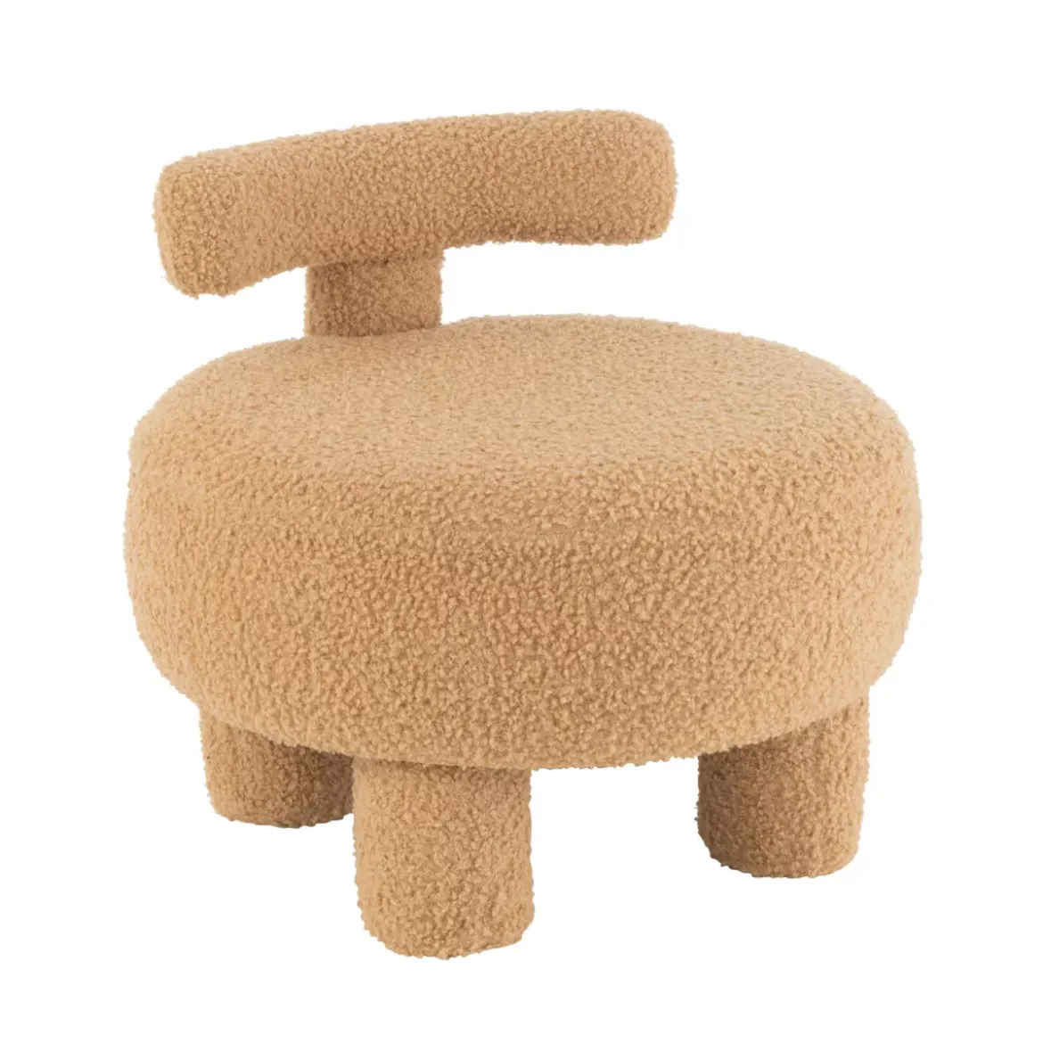 Poltrona bambini bouclé (Alt 45 cm) Jade Giallo ocra