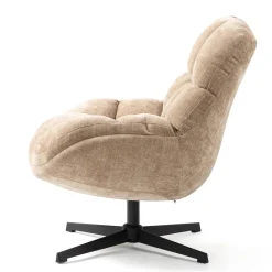 Poltrona girevole in tessuto (seduta 47 cm) Rezo Sabbia