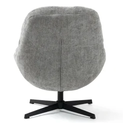 Poltrona girevole in tessuto (seduta 47 cm) Rezo Grigio chiaro