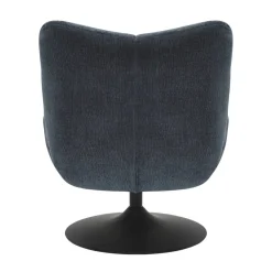 Poltrona girevole in tessuto testurizzato (seduta 46 cm) Axis Blu navy