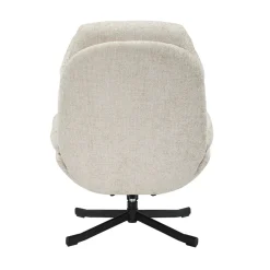Poltrona girevole in tessuto (seduta 49 cm) Moor Tortora