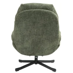 Poltrona girevole in tessuto (seduta 49 cm) Moor Verde scuro