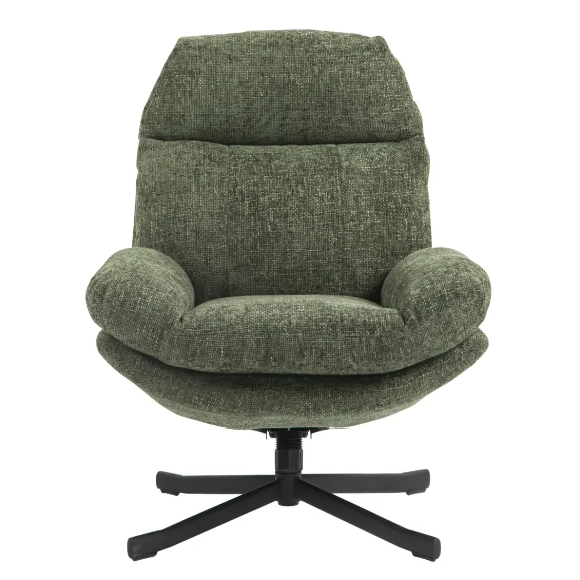 Poltrona girevole in tessuto (seduta 49 cm) Moor Verde scuro