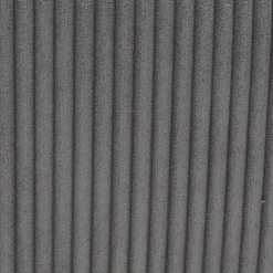 Poltrona girevole in velluto a coste (seduta 46 cm) Lomy Grigio