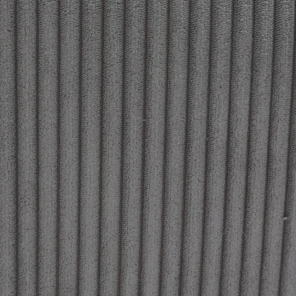 Poltrona girevole in velluto a coste (seduta 46 cm) Lomy Grigio