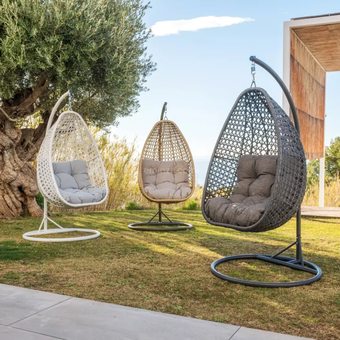 Poltrona sospesa Coral - Grigio antracite