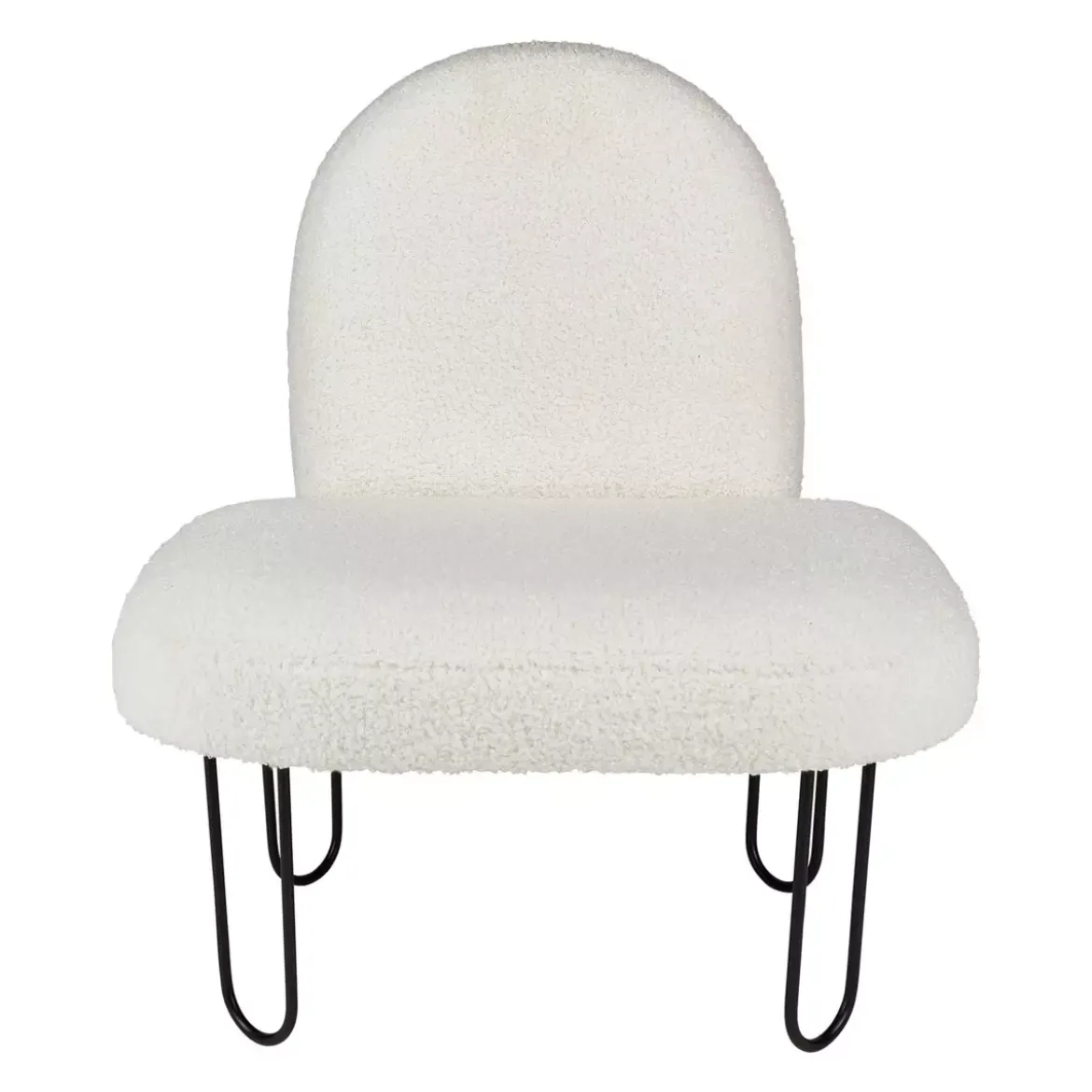 Poltroncina bambino velluto Augustin Bianco