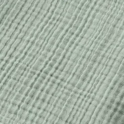 Poncho adulto in garza di cotone S/M Gaïa Verde eucalipto