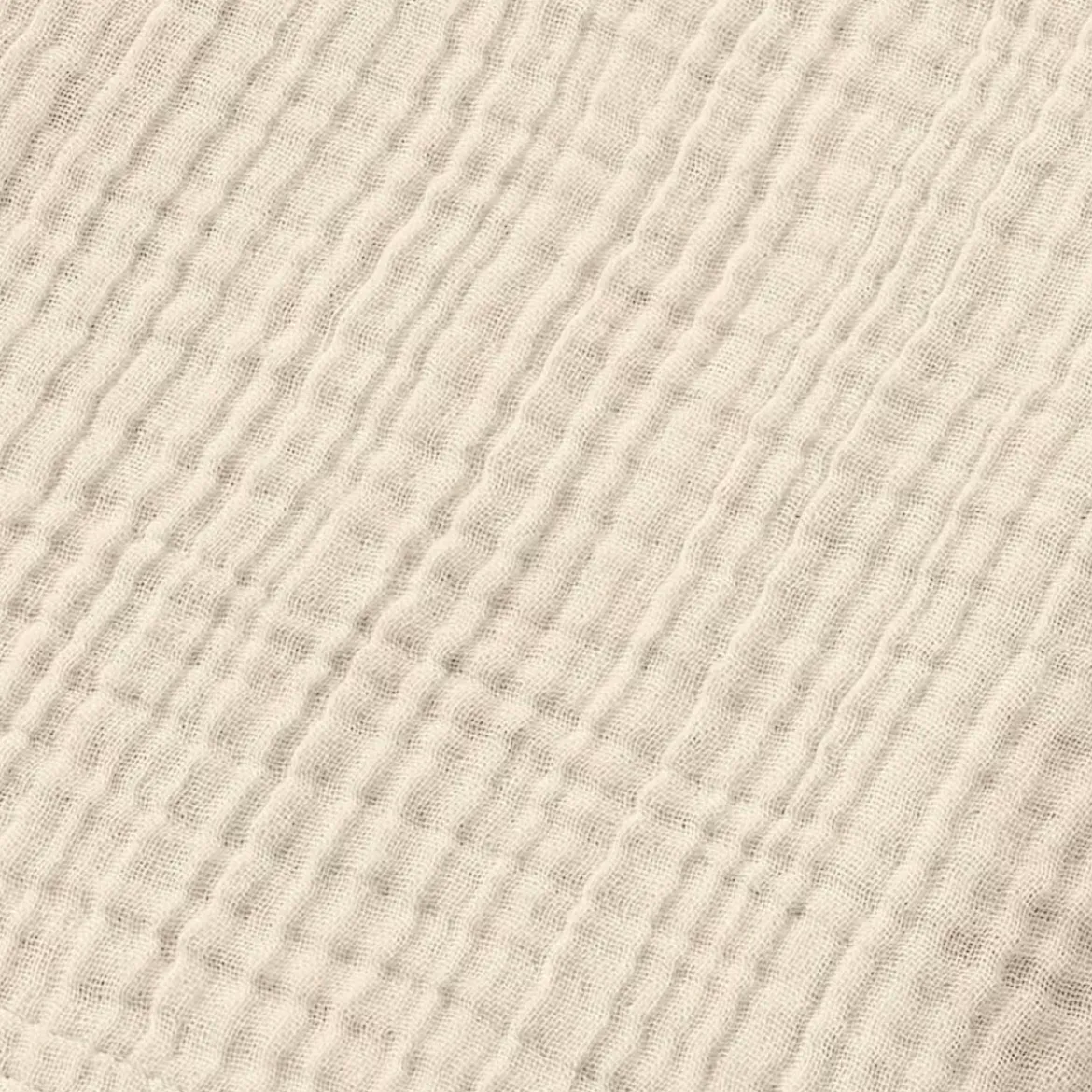 Poncho adulto in garza di cotone L/XL Gaïa Beige