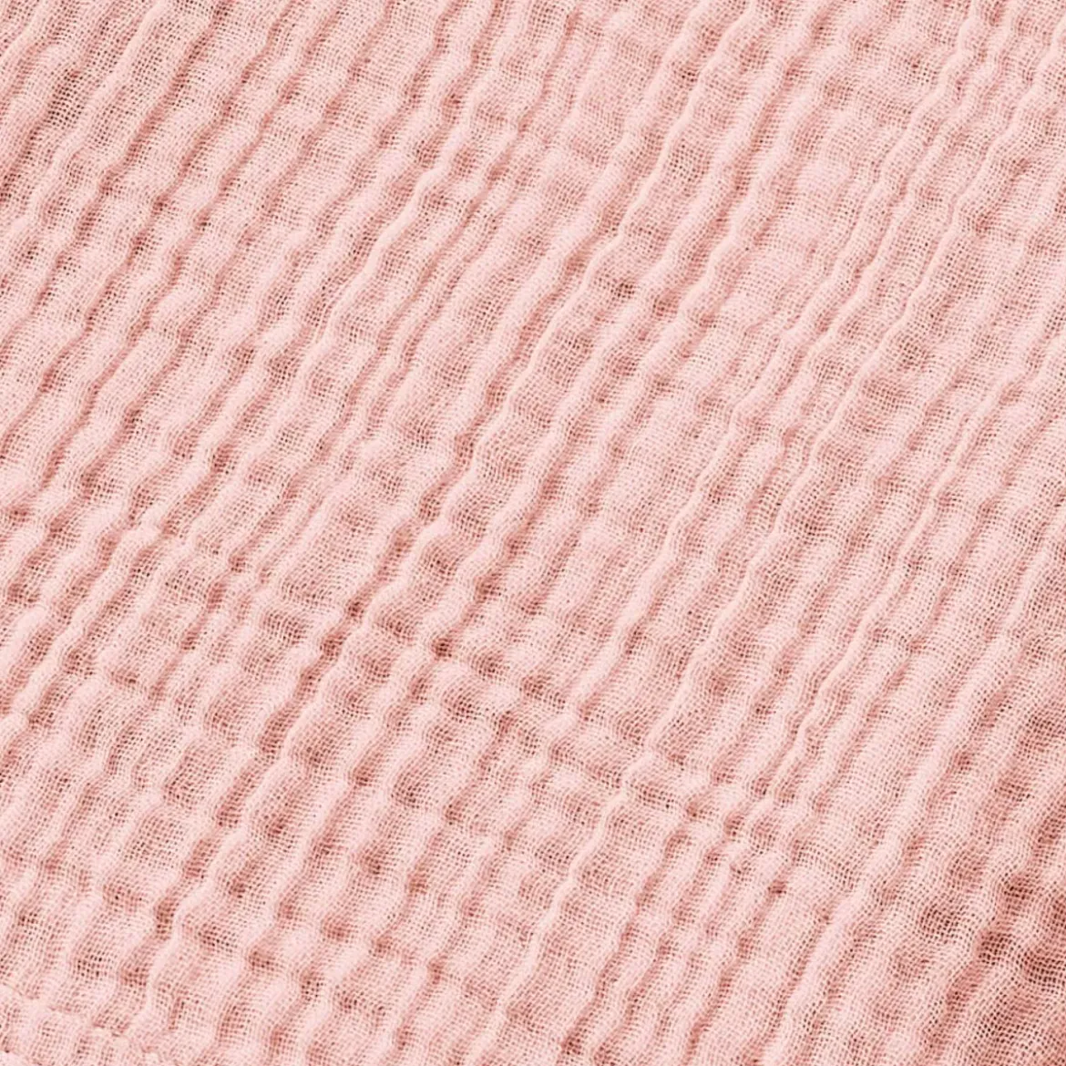 Poncho adulto in garza di cotone L/XL Gaïa Pesca Rosa