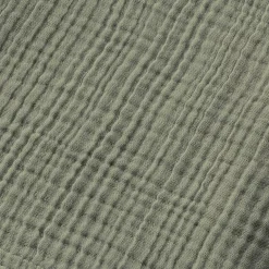 Poncho da bagno per bambini in garza di cotone 6/10 anni Gaïa Verde rosmarino