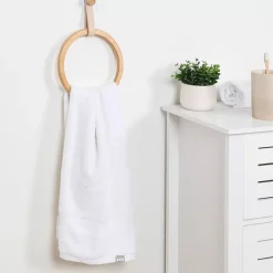 Porta asciugamani adesivo arrotondato (D21 cm) Easy Chic Beige
