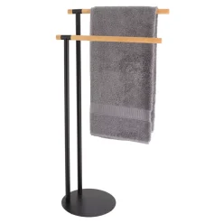 Porta asciugamani (H77cm) Bambù Nero