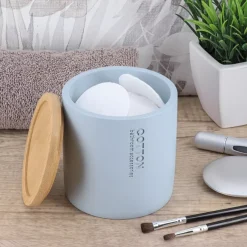 Porta dischetti struccanti Purebamboo Azzurro