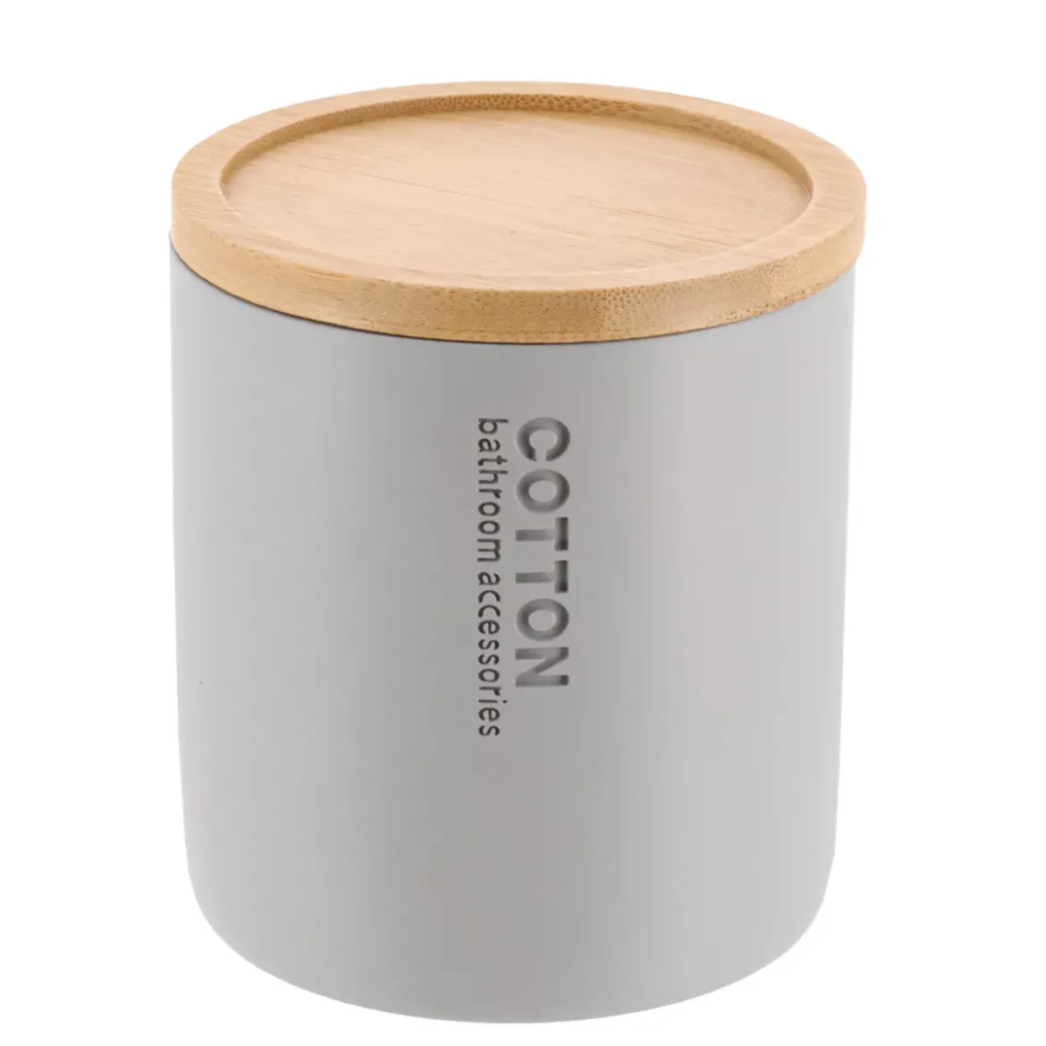 Porta dischetti struccanti Purebamboo Grigio chiaro
