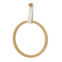 Portasciugamani adesivo arrotondato (D21 cm) Easy Chic Bianco