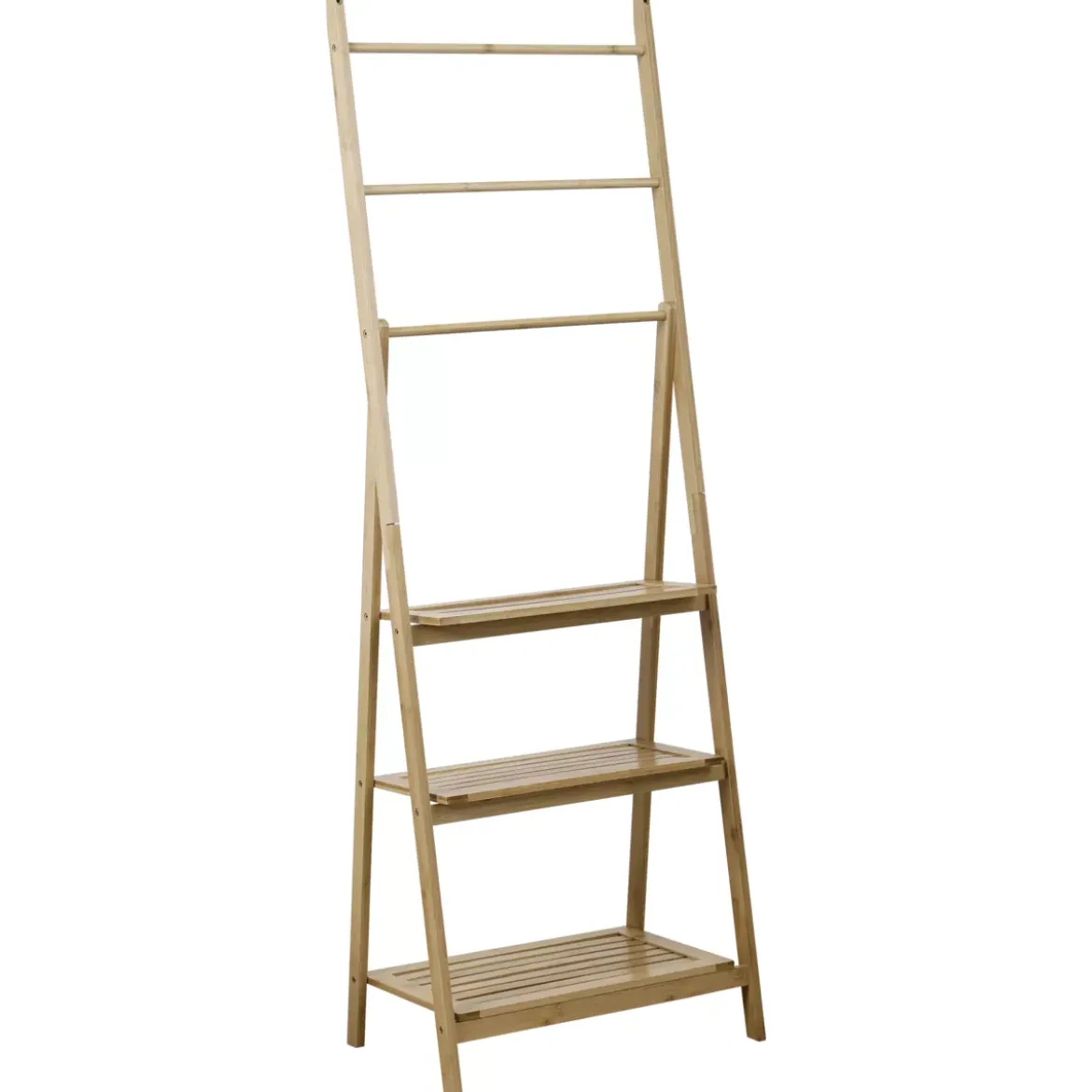 Portasciugamano con ripiano portaoggetti bambù (H152 cm) Bali