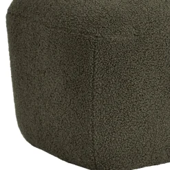Pouf in bouclé (H43 cm) Nyxor Verde scuro