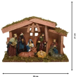 Presepe con natività Saint-Daniel