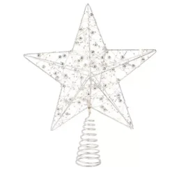 Puntale albero luminoso Angie Argento/Bianco caldo