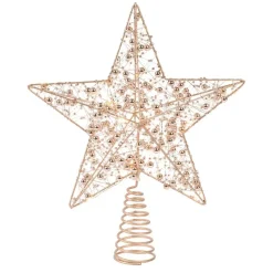 Puntale albero luminoso Angie Or/ Bianco caldo