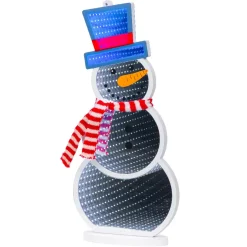 Pupazzo di neve luminoso 137 LED (H40 cm) Infinity Multicolore