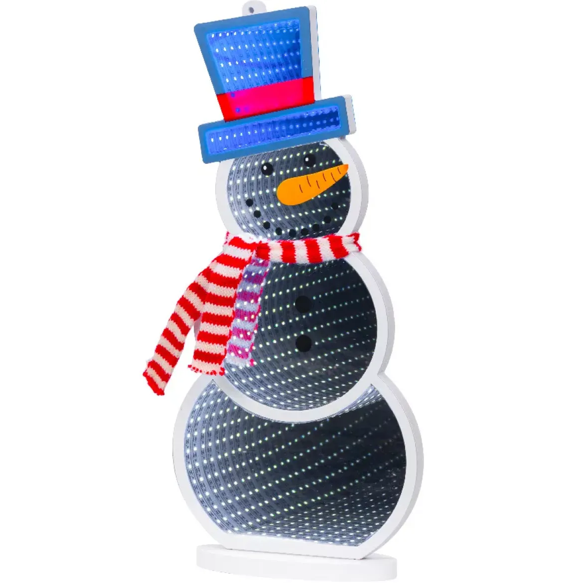 Pupazzo di neve luminoso 137 LED (H40 cm) Infinity Multicolore