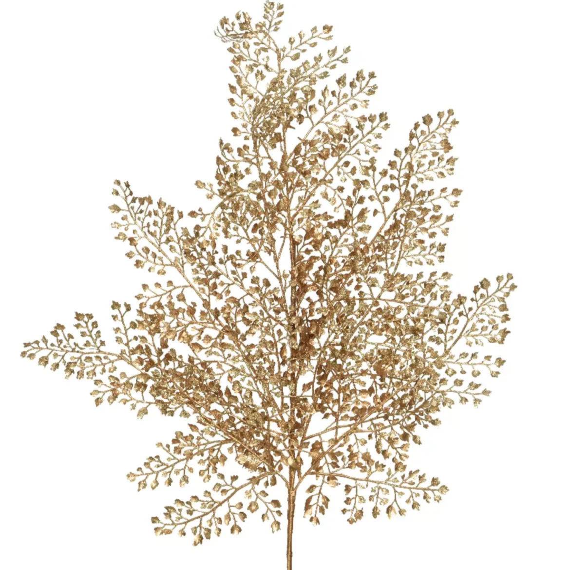 Ramo di foglie (H68 cm) Pioppo glitter Oro