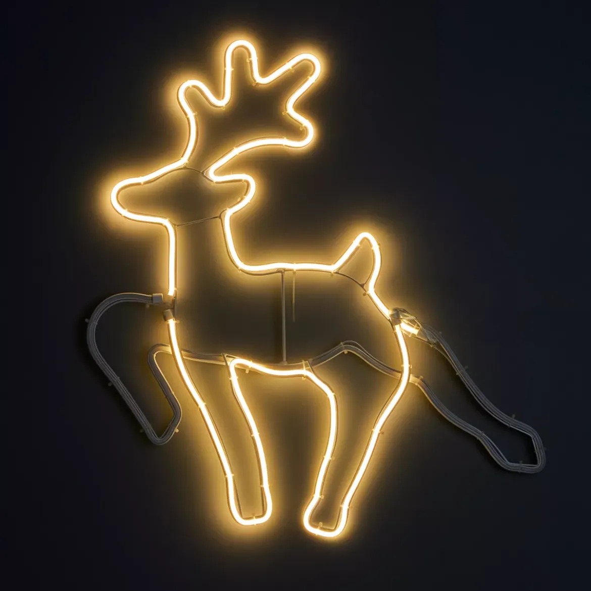 Renna di Natale luminoso 343 LED (H59 cm) Neon Moov light Bianco caldo