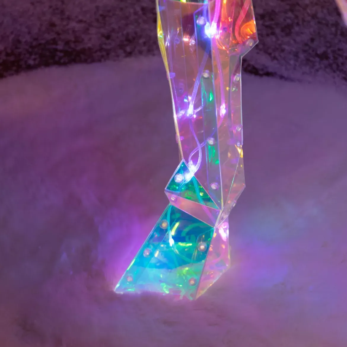 Renna luminosa 90 Micro LED (H90 cm) Bianco ghiaccio freddo