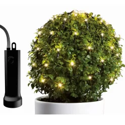 Rete luminosa Durawise a pile Ø80 cm Bianco caldo 128 LED