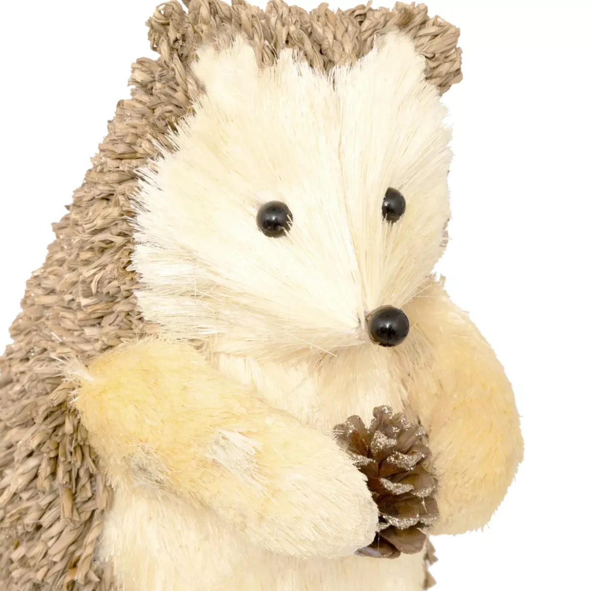 Riccio di Natale (H24 cm) Louison Marrone glitterato