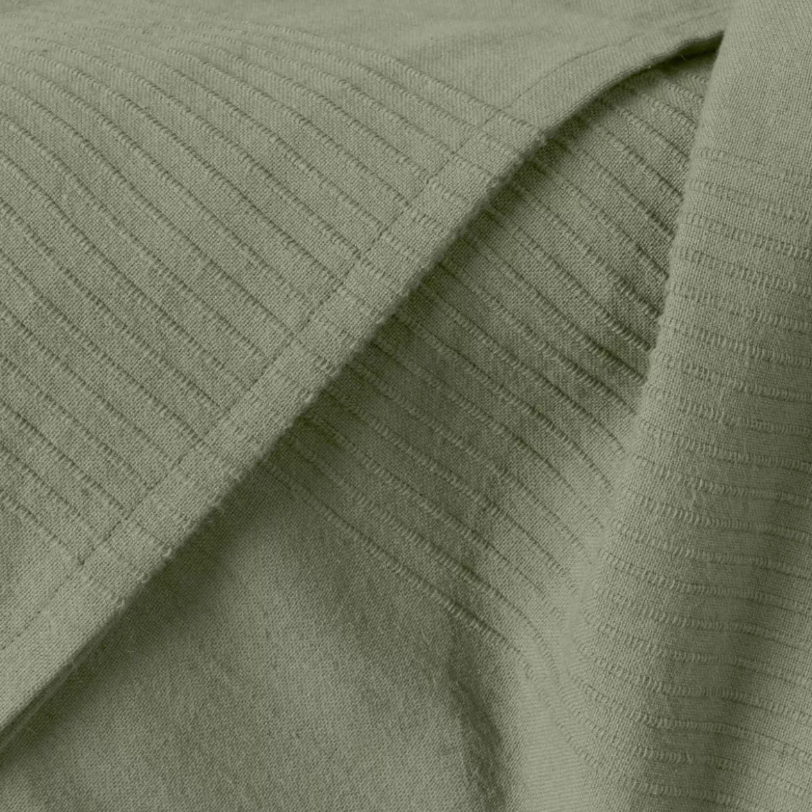 Runner letto cotone (130 x 160 cm) Léa Verde rosmarino