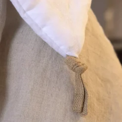 Runner letto lino lavato (90 x 200 cm) Louise Bianco