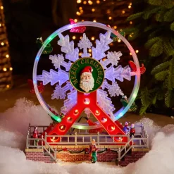Ruota panoramica luminosa e musicale Merry Christmas