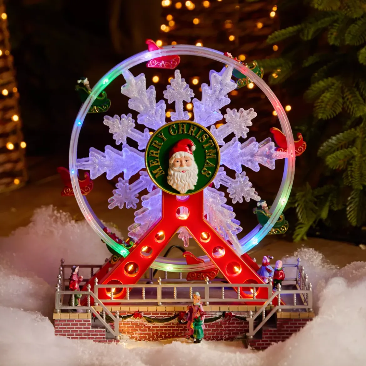 Ruota panoramica luminosa e musicale Merry Christmas