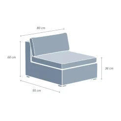 Salotto da giardino in resina intrecciata 2 posti 3 pezzi Palma Bianco e grigio